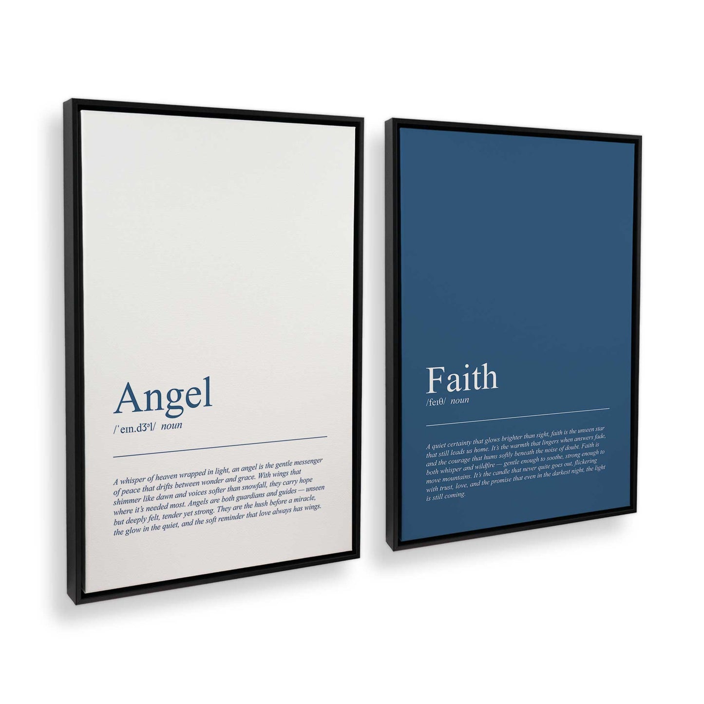 [Color:Satin Black], Picture of art in a Satin Black frame at an angle