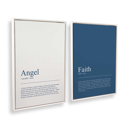 [Color:Opaque White], Picture of art in a White frame at an angle