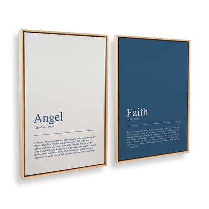 [Color:American Maple], Picture of art in a American Maple frame at an angle