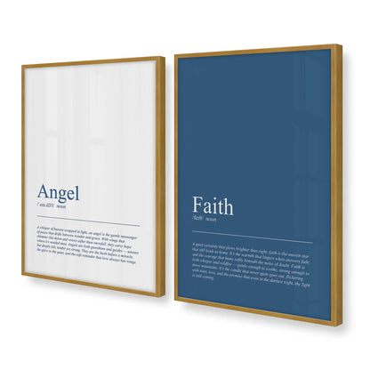 [Color:Polished Gold], Picture of art in a Polished Gold frame at an angle