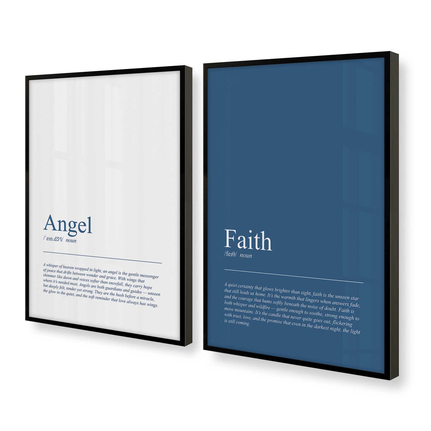 [Color:Satin Black], Picture of art in a Satin Black frame at an angle