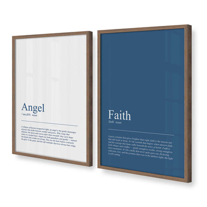 [Color:Walnut], Picture of art in a Walnut frame at an angle