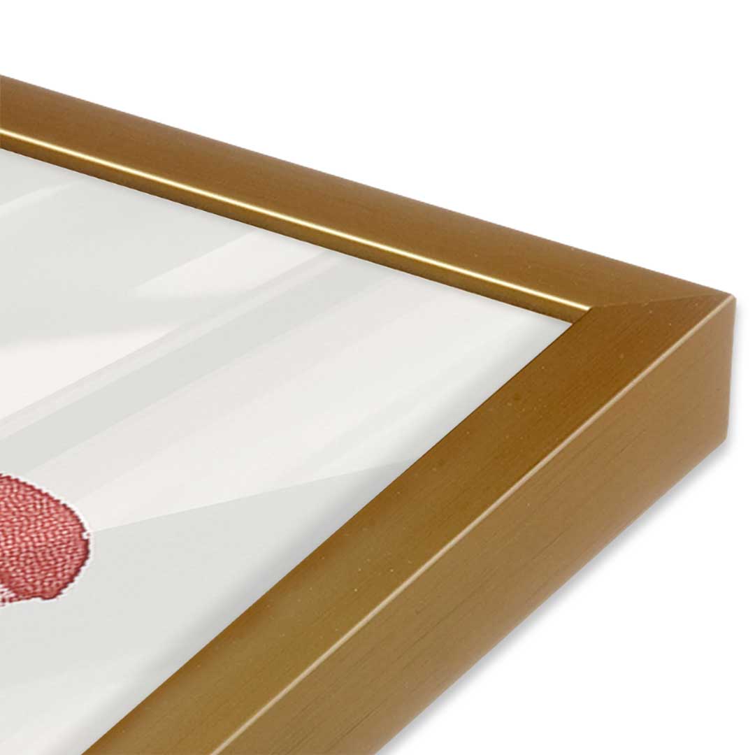 [Color:Polished Gold], Picture of art in a Polished Gold frame of the corner