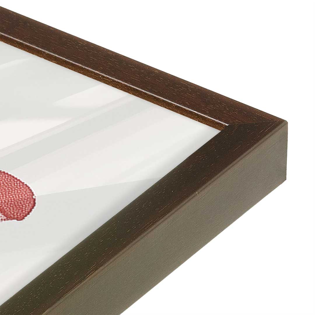 [Color:Belvinder Brown], Picture of art in a Belvinder Brown frame of the corner