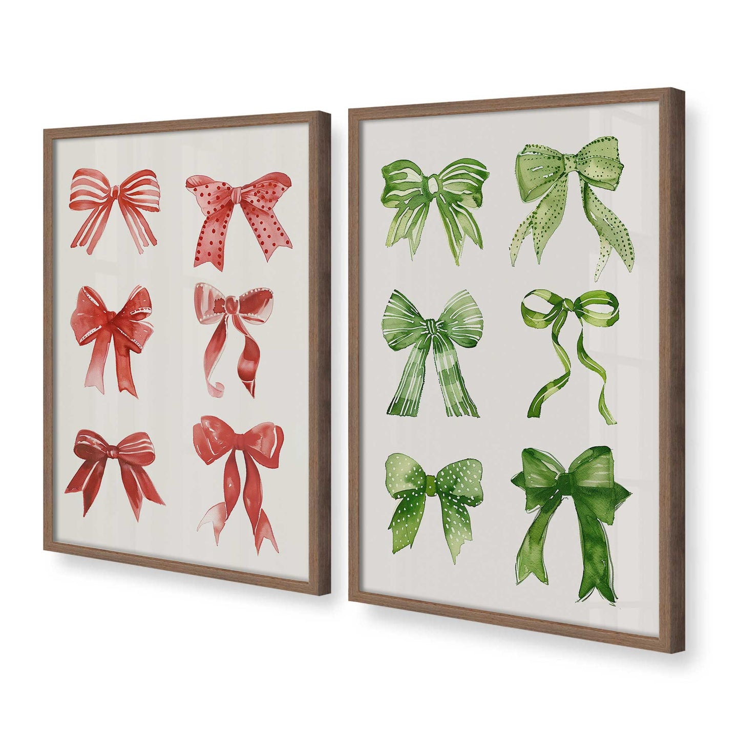 [Color:Walnut], Picture of art in a Walnut frame at an angle