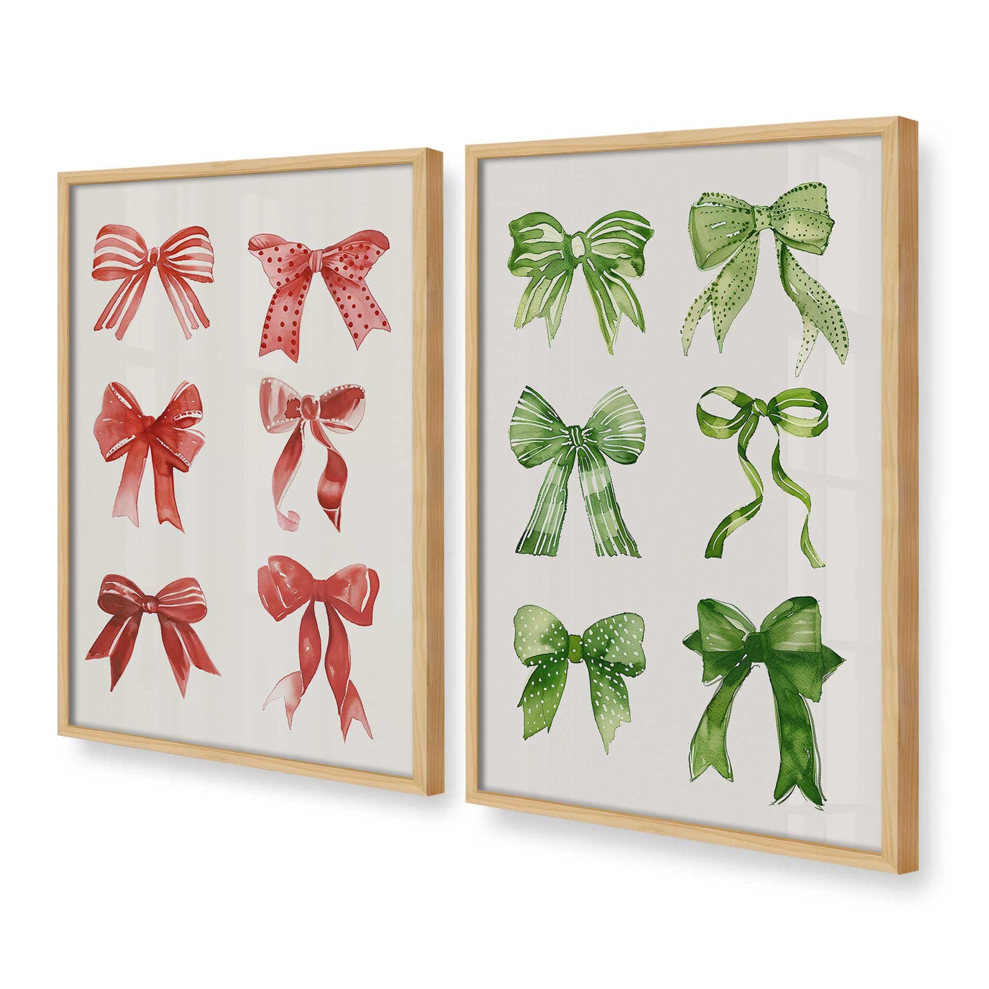 [Color:American Maple], Picture of art in a American Maple frame at an angle