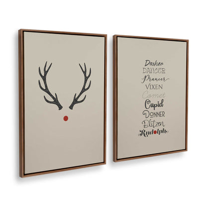 [Color:Walnut], Picture of art in a Walnut frame at an angle