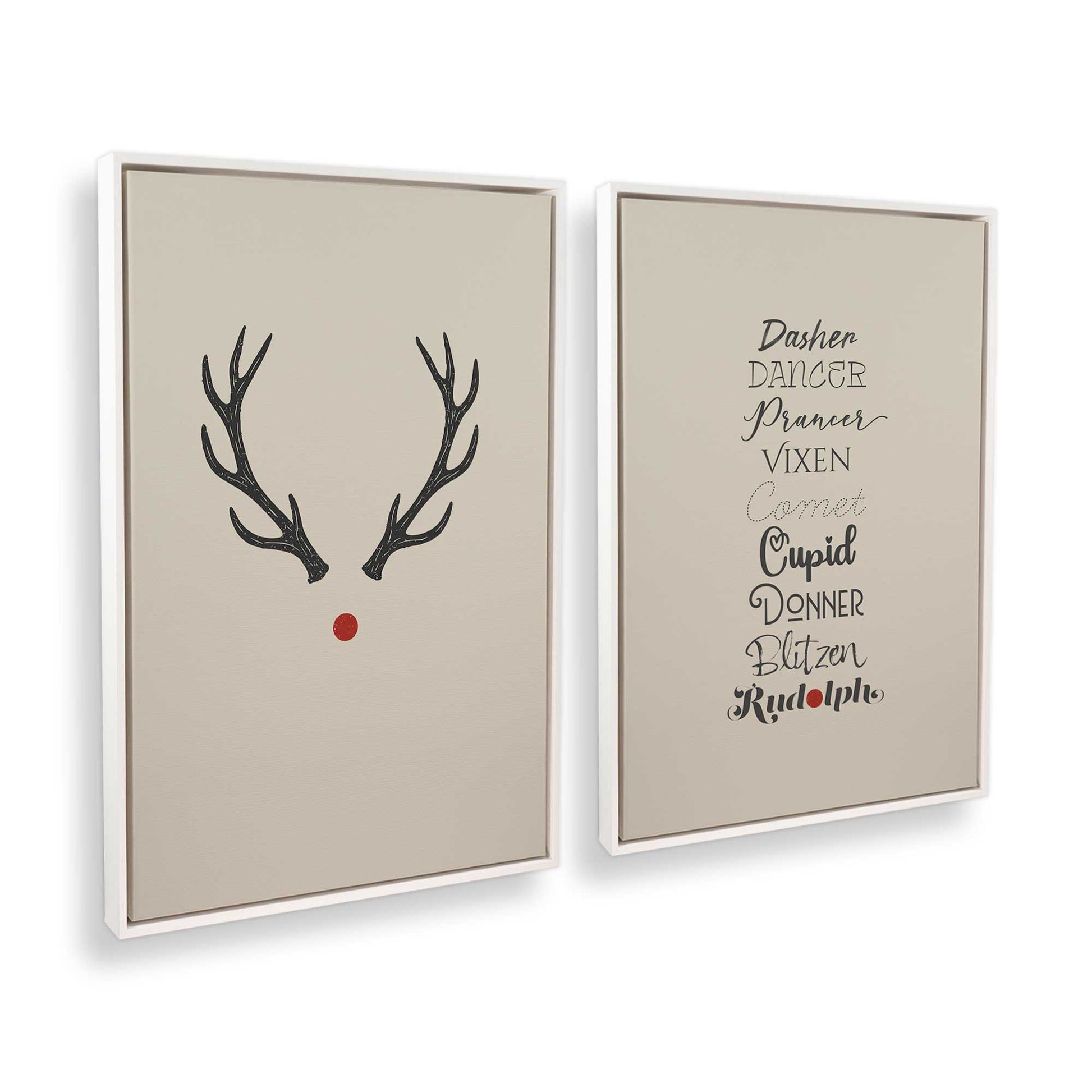 [Color:Opaque White], Picture of art in a White frame at an angle