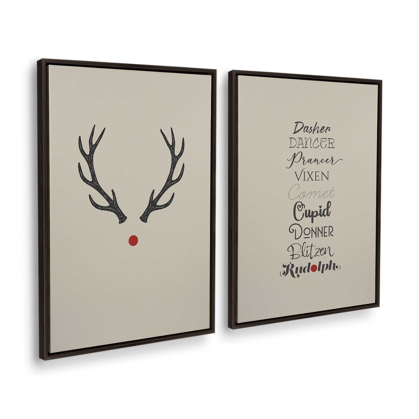 [Color:Espresso], Picture of art in a Espresso frame at an angle