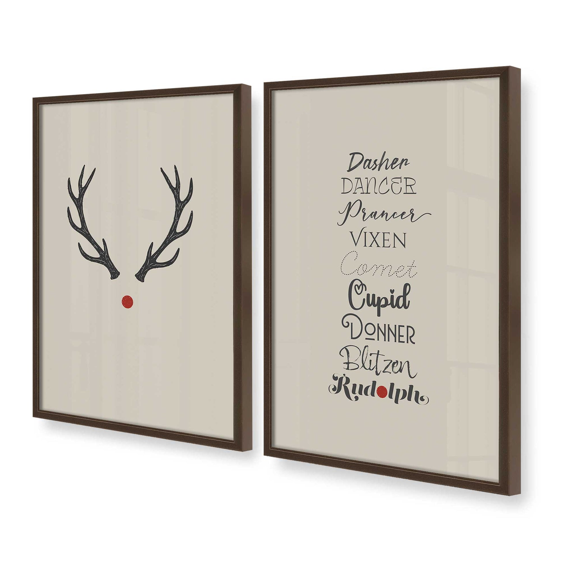 [Color:Belvinder Brown], Picture of art in a Belvinder Brown frame at an angle