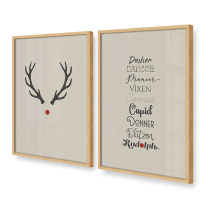 [Color:American Maple], Picture of art in a American Maple frame at an angle