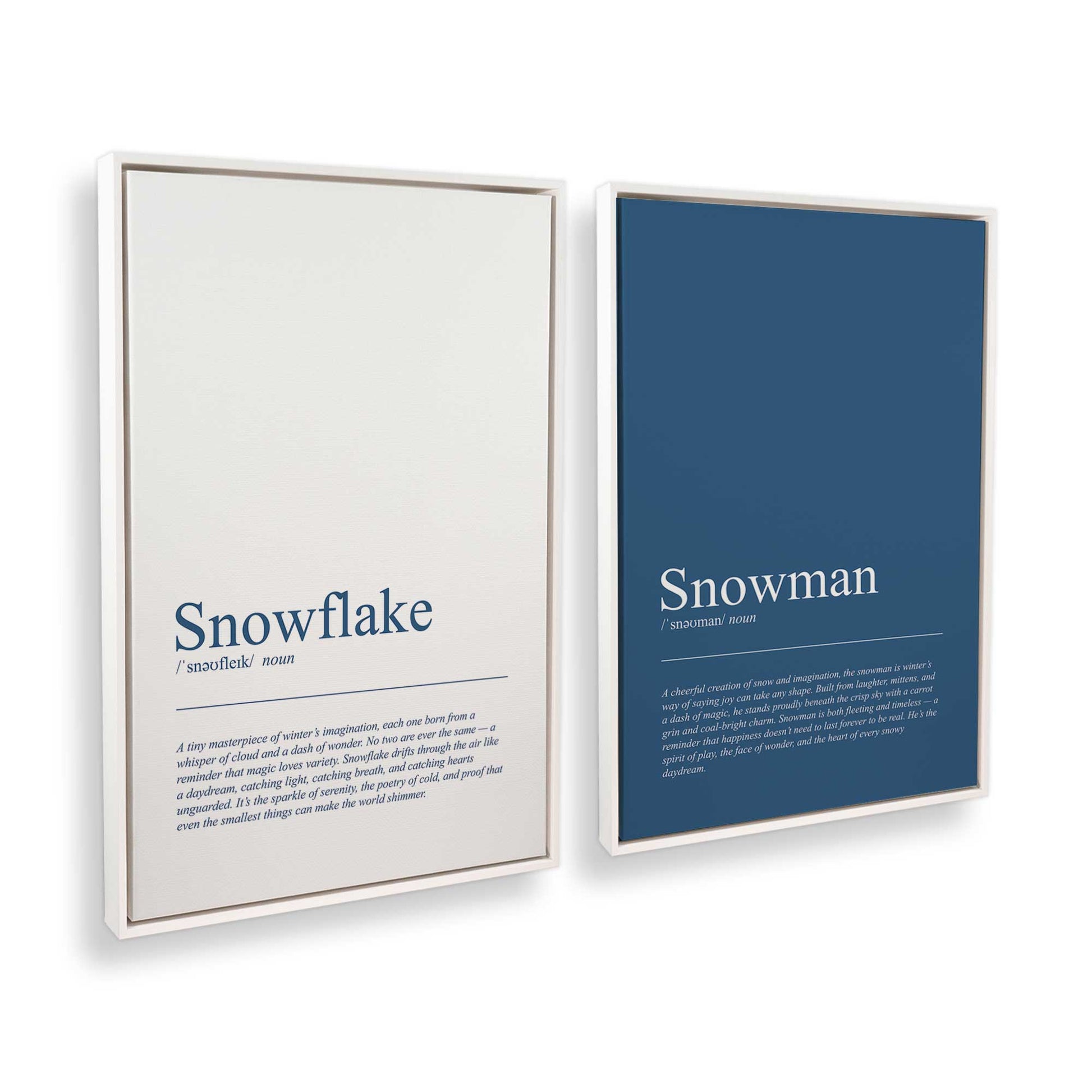 [Color:Opaque White], Picture of art in a White frame at an angle