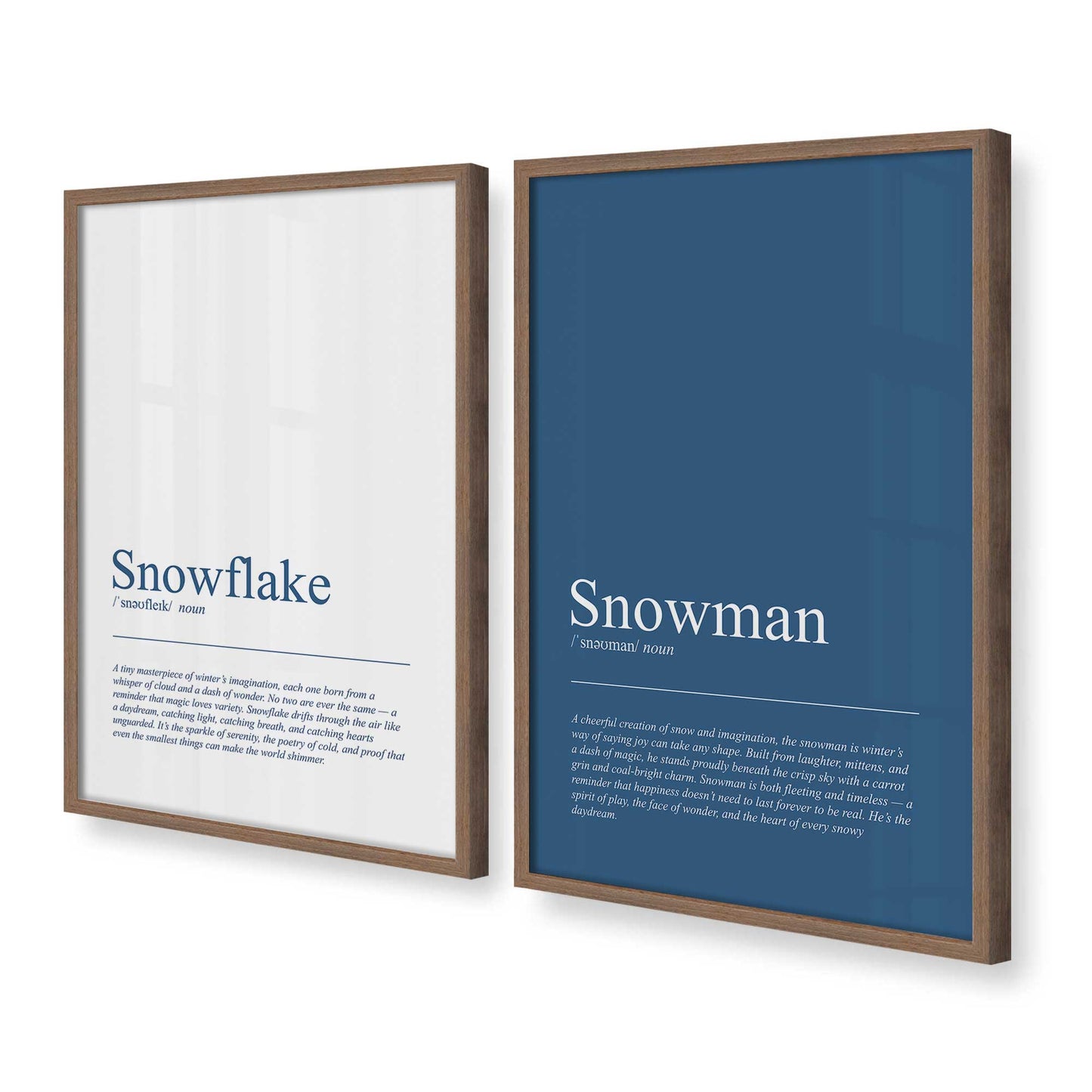 [Color:Walnut], Picture of art in a Walnut frame at an angle