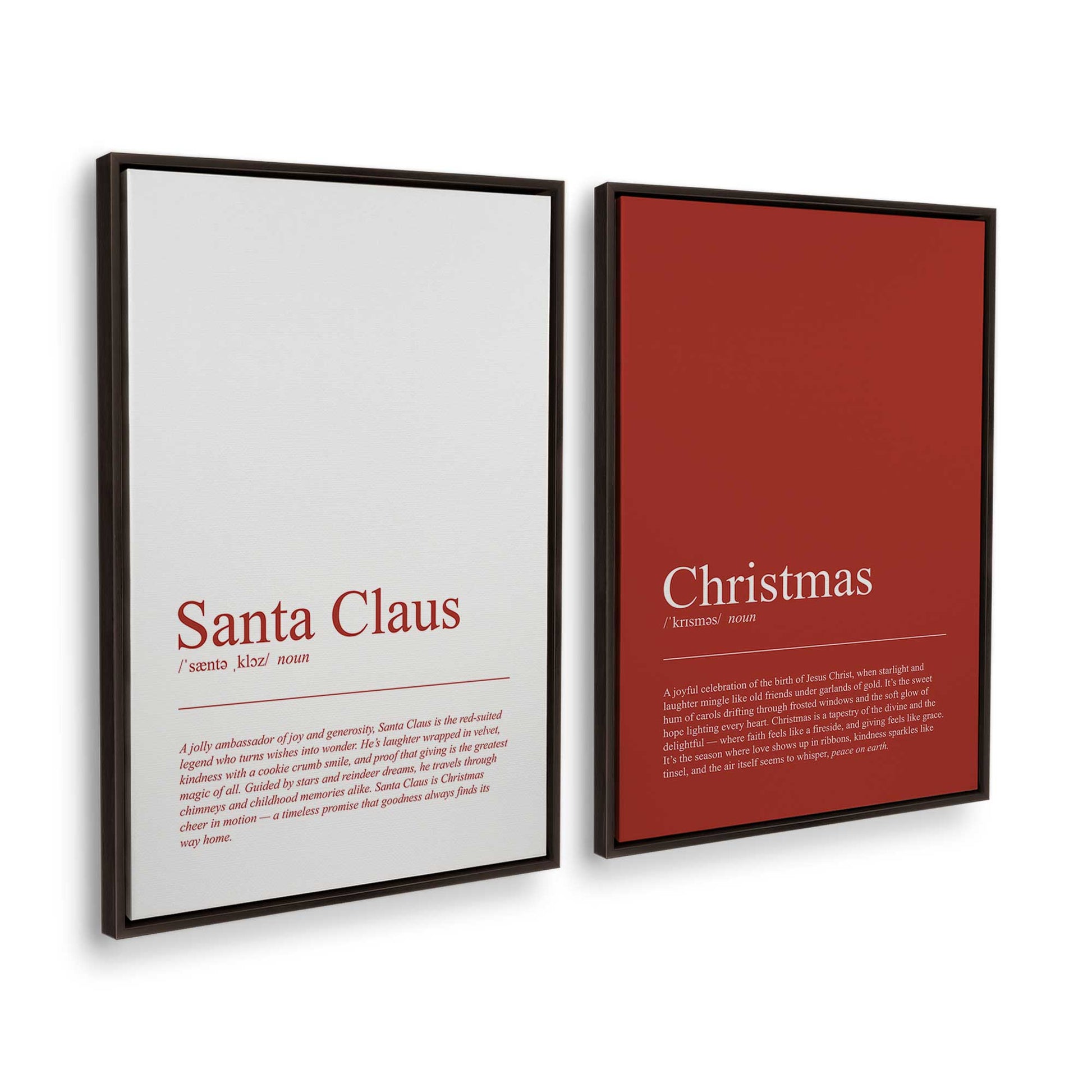 [Color:Espresso], Picture of art in a Espresso frame at an angle