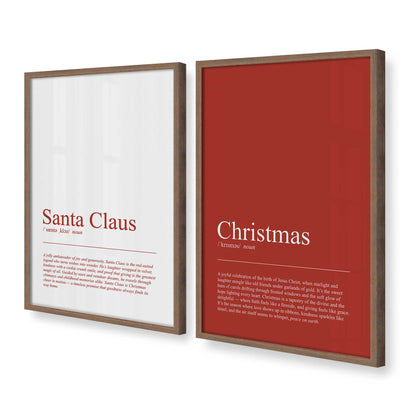 [Color:Walnut], Picture of art in a Walnut frame at an angle