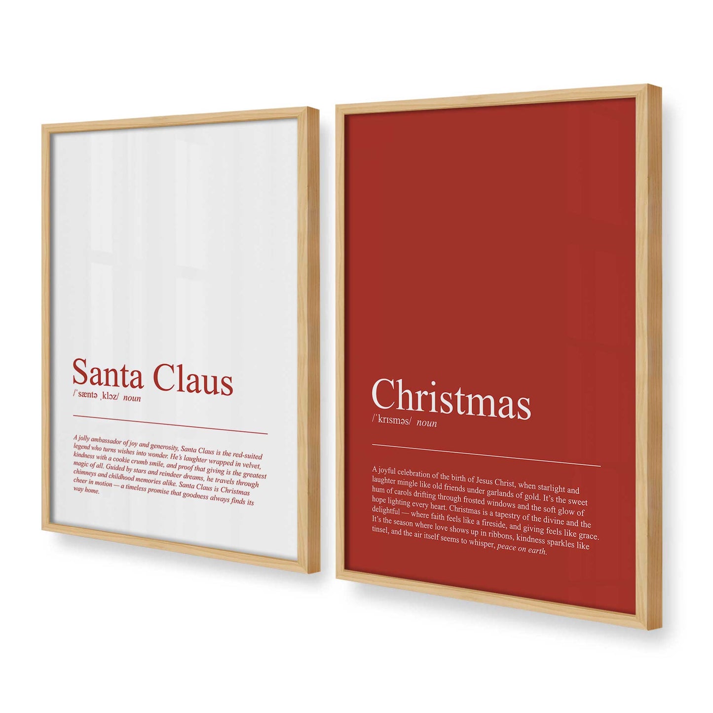 [Color:American Maple], Picture of art in a American Maple frame at an angle