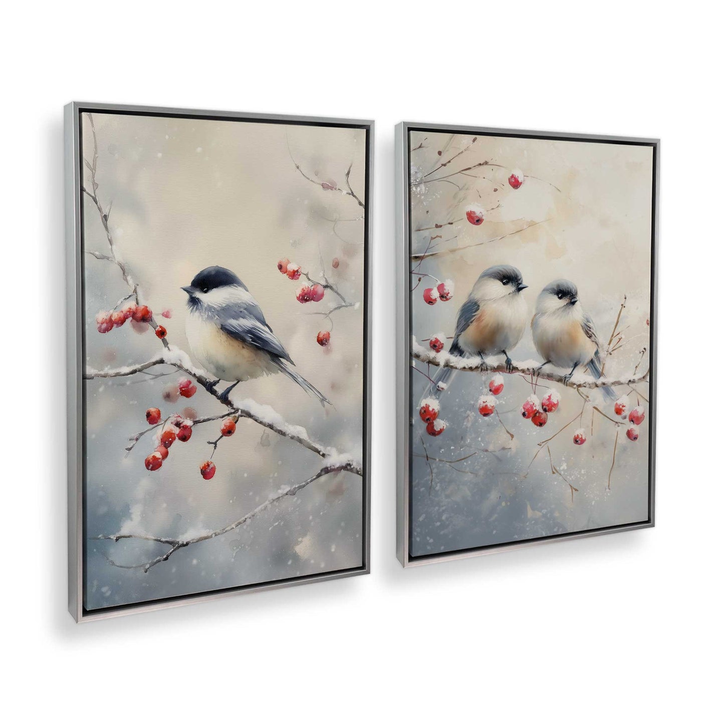 [Color:Polished Chrome], Picture of art in a Polished Chrome frame at an angle