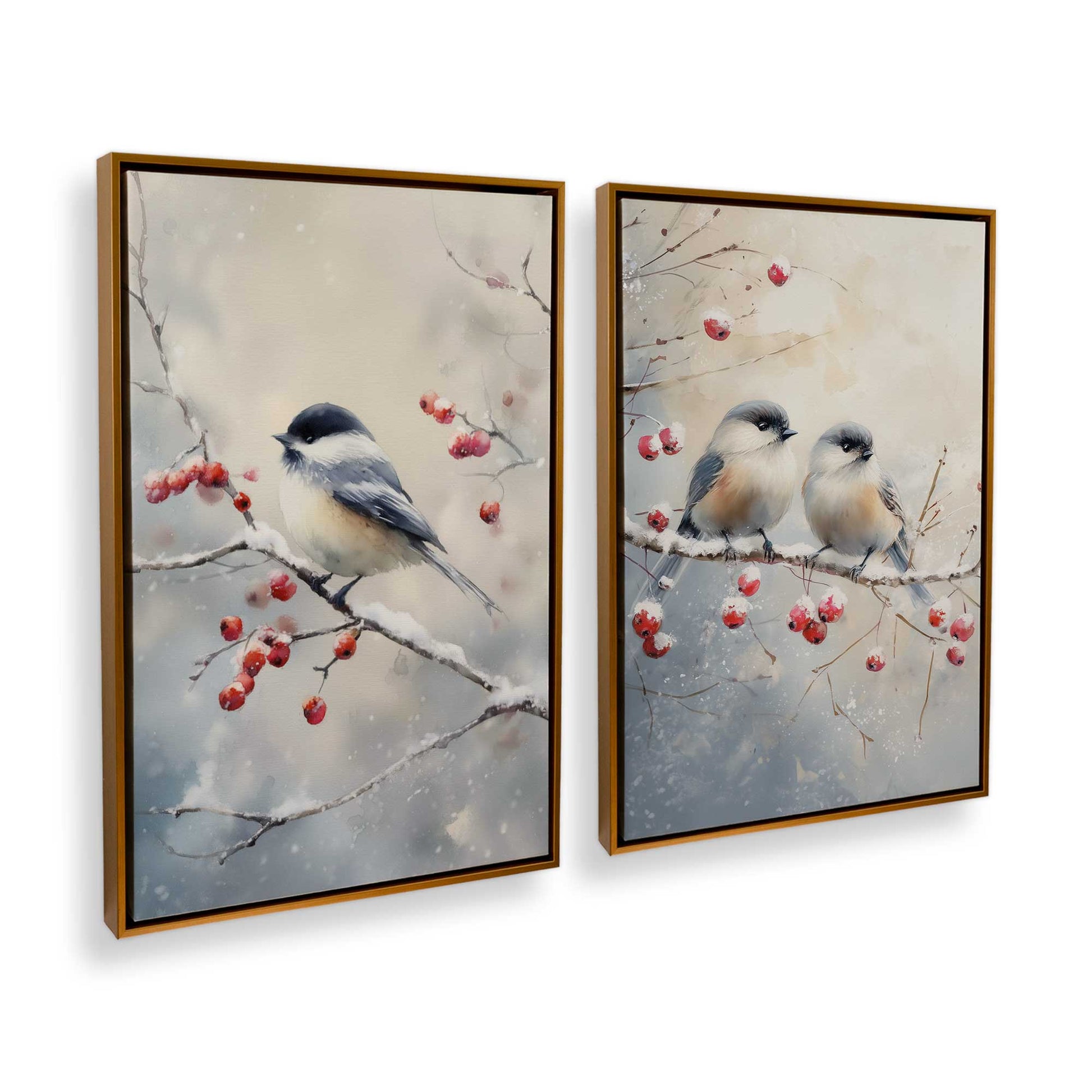 [Color:Polished Gold], Picture of art in a Polished Gold frame at an angle