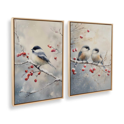 [Color:American Maple], Picture of art in a American Maple frame at an angle