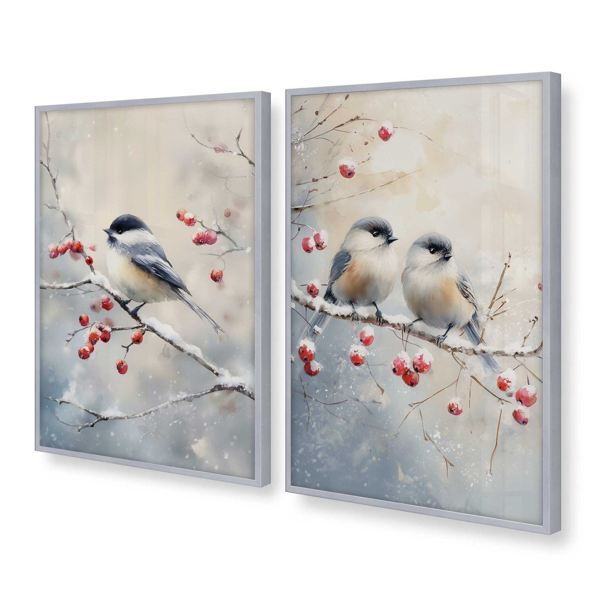 [Color:Polished Chrome], Picture of art in a Polished Chrome frame at an angle