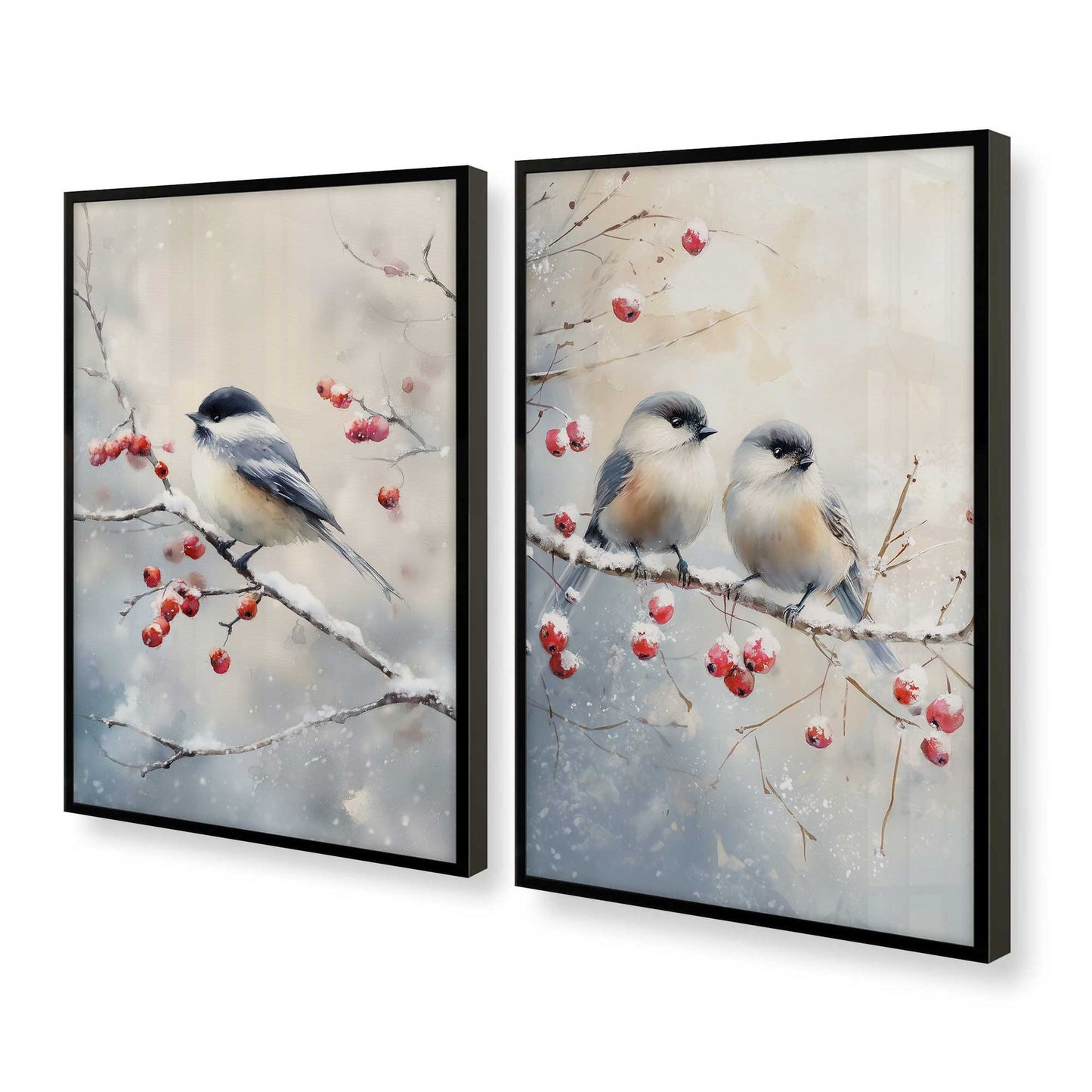 [Color:Satin Black], Picture of art in a Satin Black frame at an angle