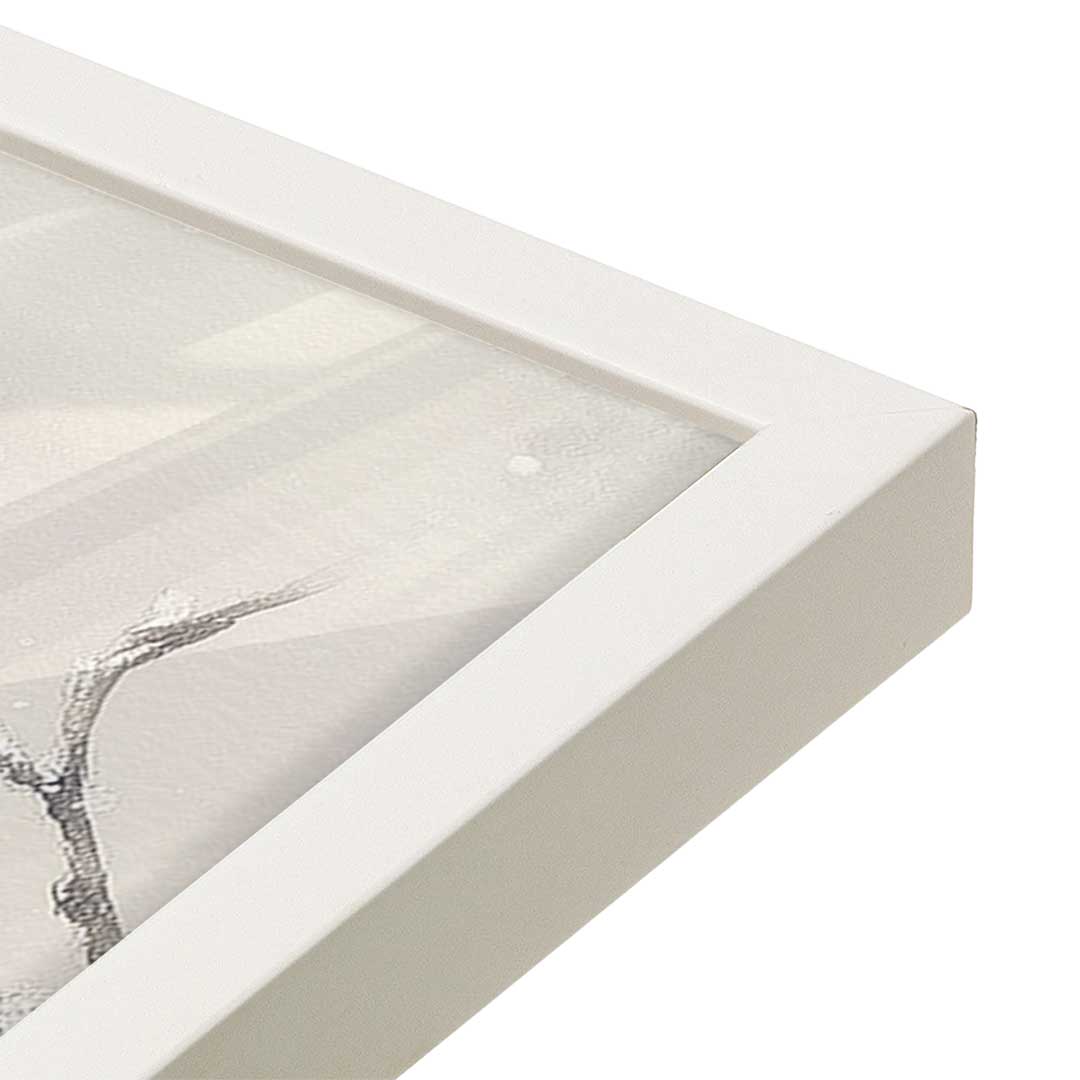 [Color:Opaque White], Picture of art in a Opaque White frame of the corner