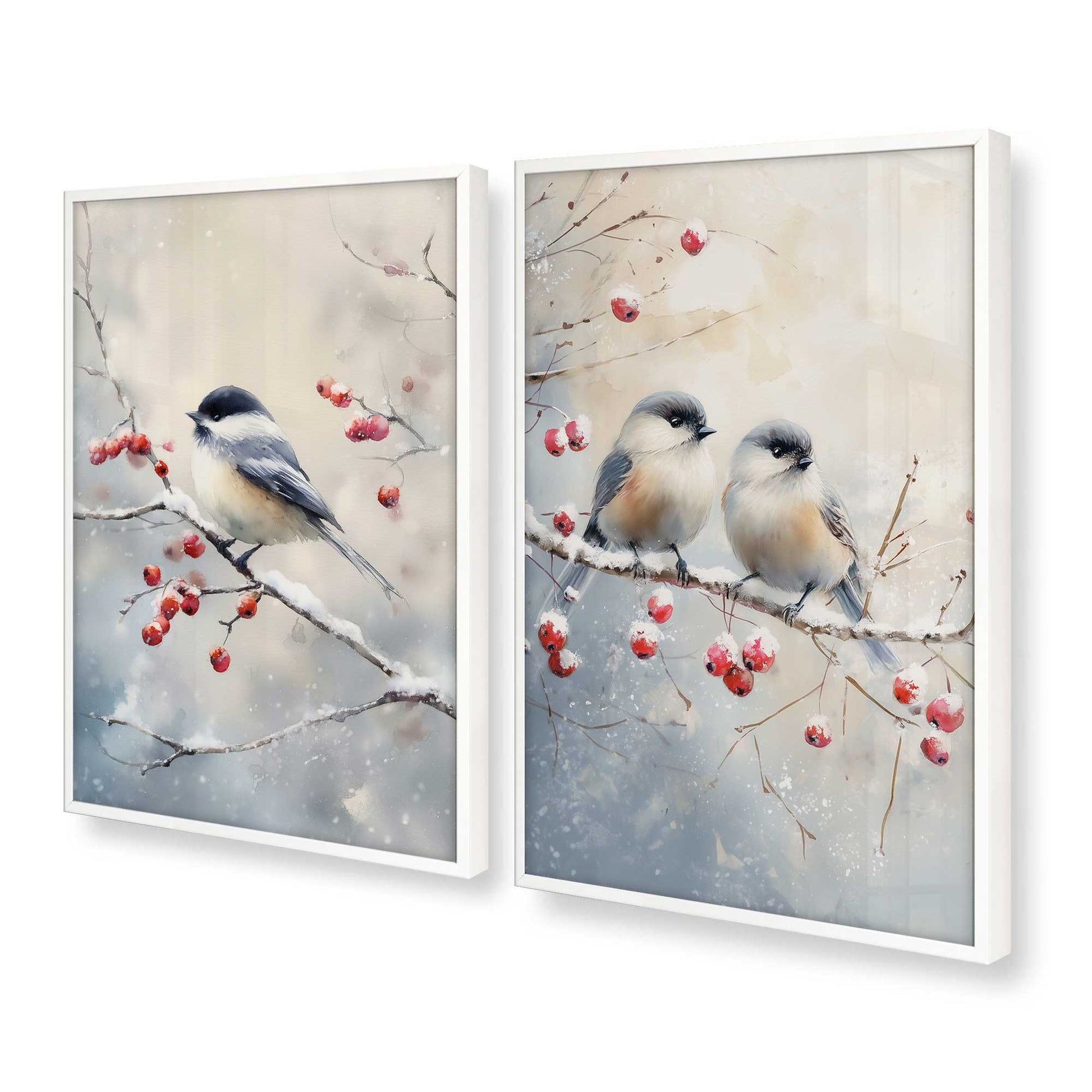 [Color:Opaque White], Picture of art in a Opaque White frame at an angle