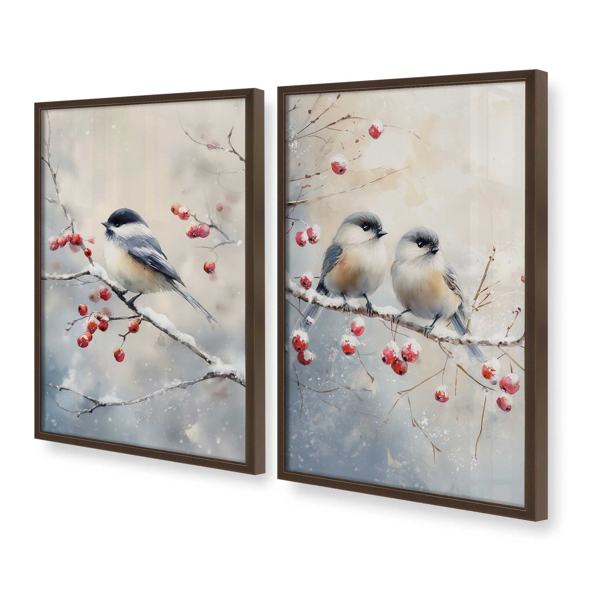 [Color:Belvinder Brown], Picture of art in a Belvinder Brown frame at an angle