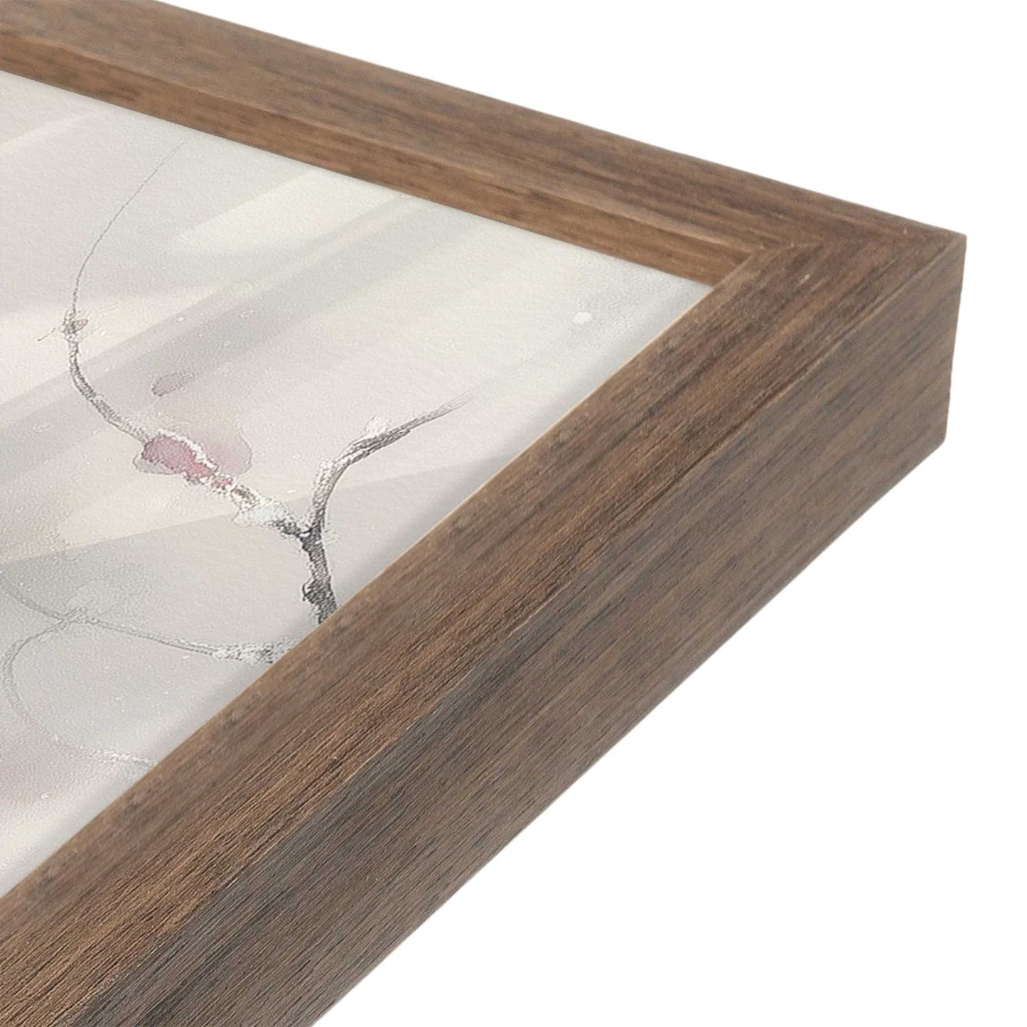 [Color:Walnut], Picture of art in a Walnut frame of the corner