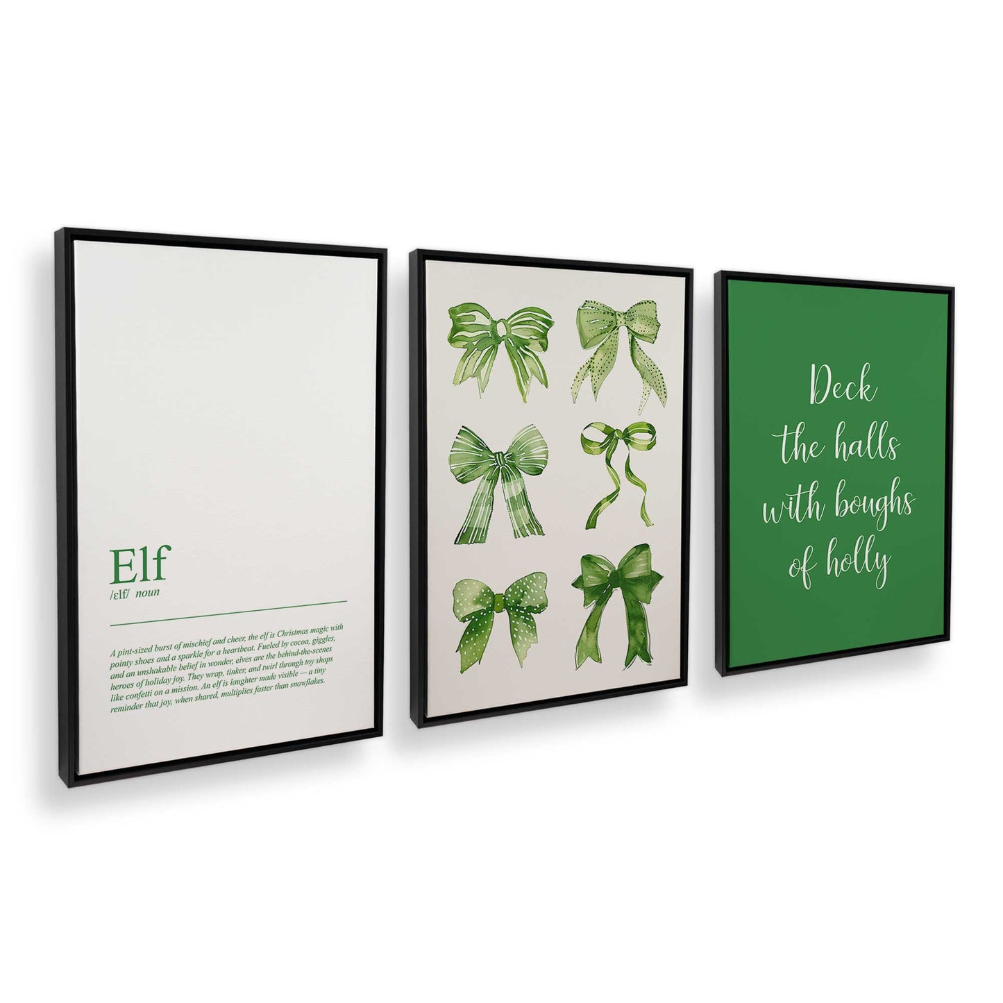 [Color:Satin Black], Picture of art in a Satin Black frame at an angle