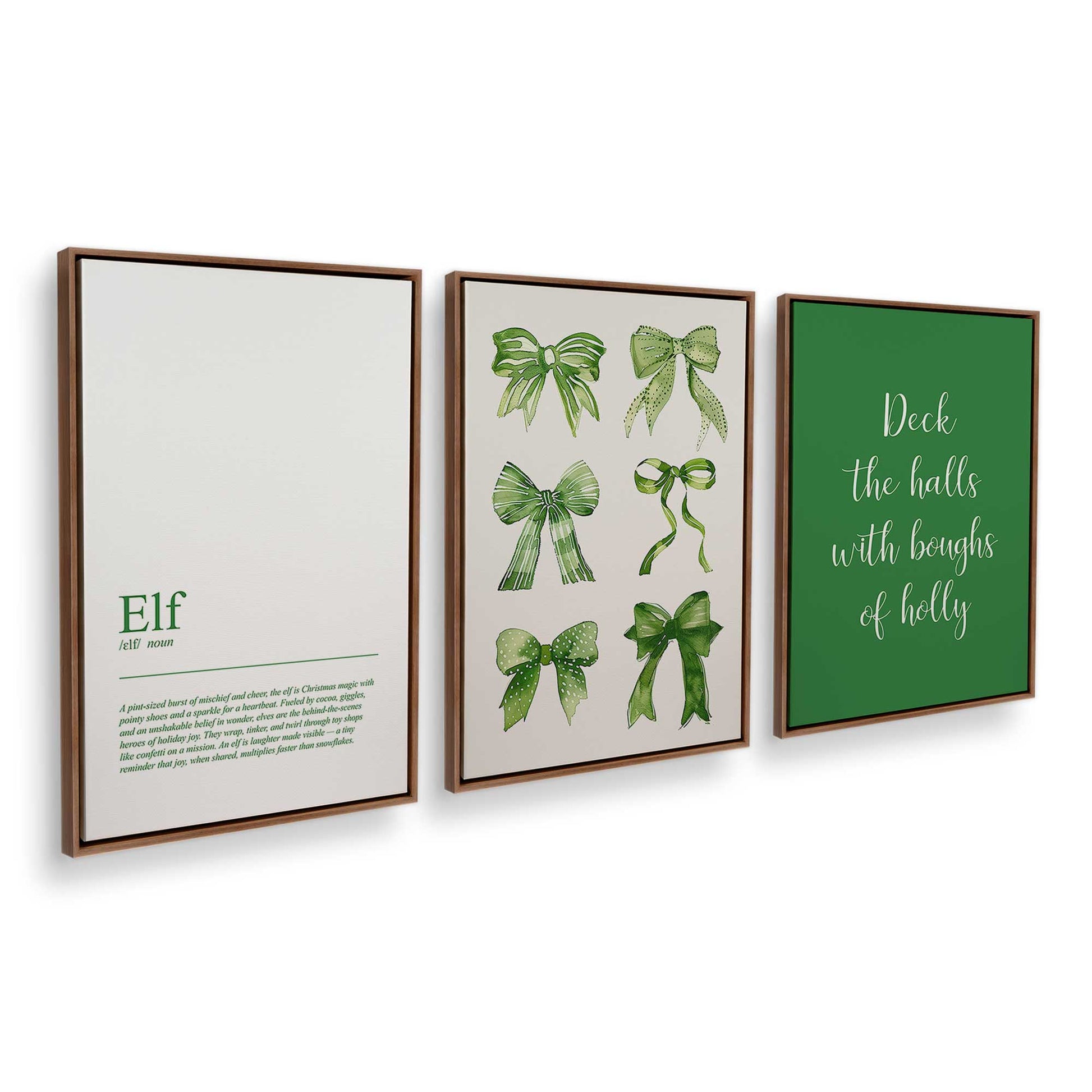 [Color:Walnut], Picture of art in a Walnut frame at an angle