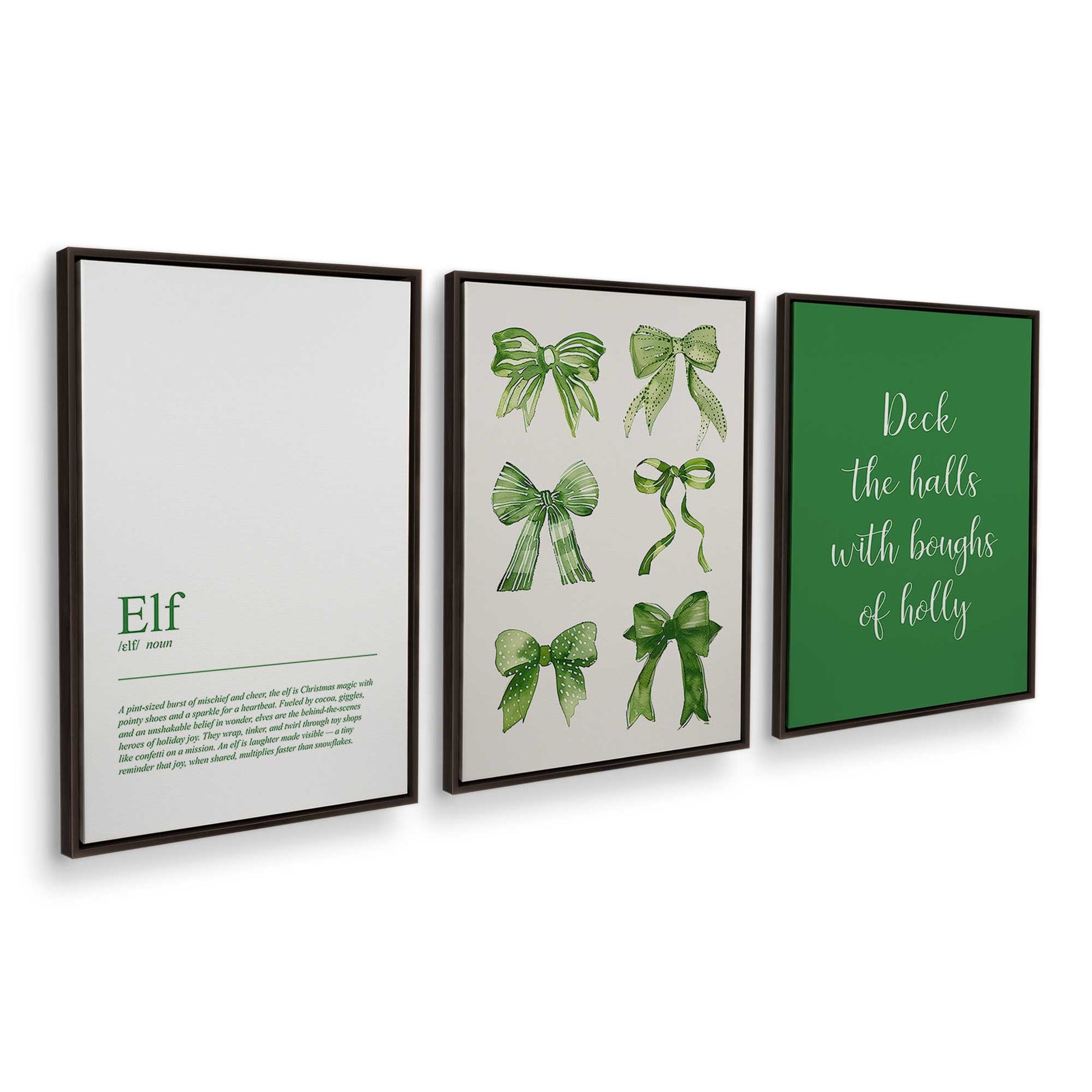 [Color:Espresso], Picture of art in an Espresso frame at an angle