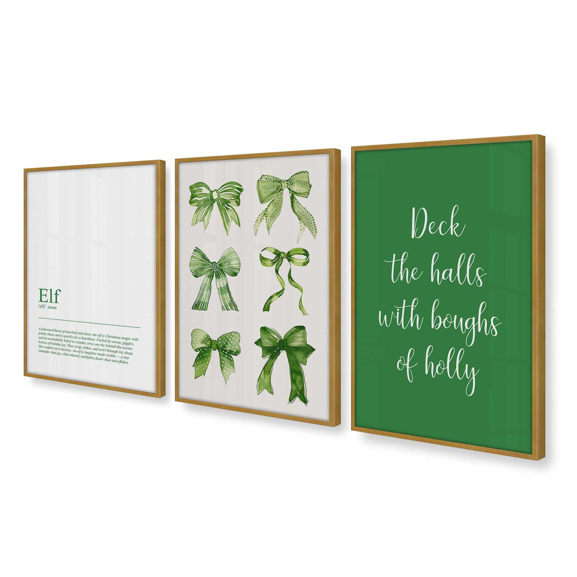 [Color:Polished Gold], Picture of art in a Polished Gold frame at an angle