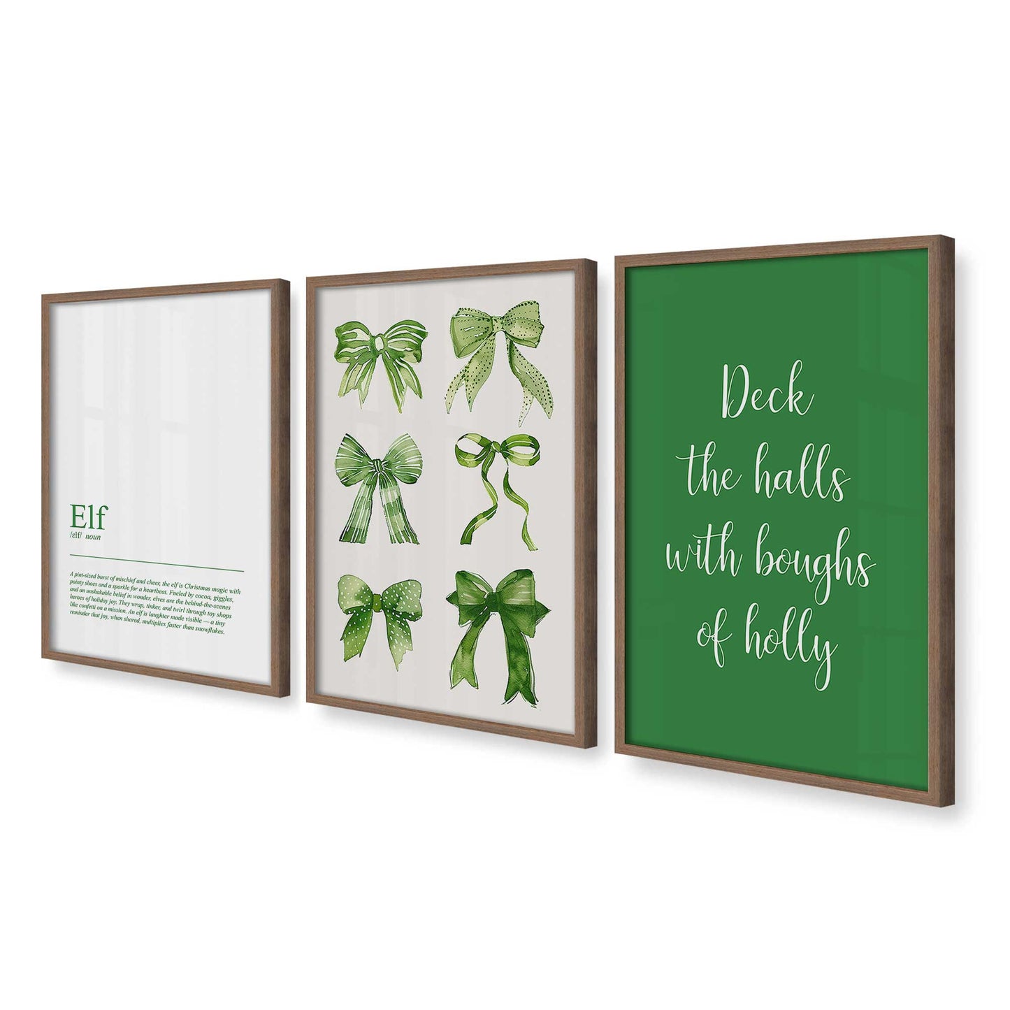 [Color:Walnut], Picture of art in a Walnut frame at an angle