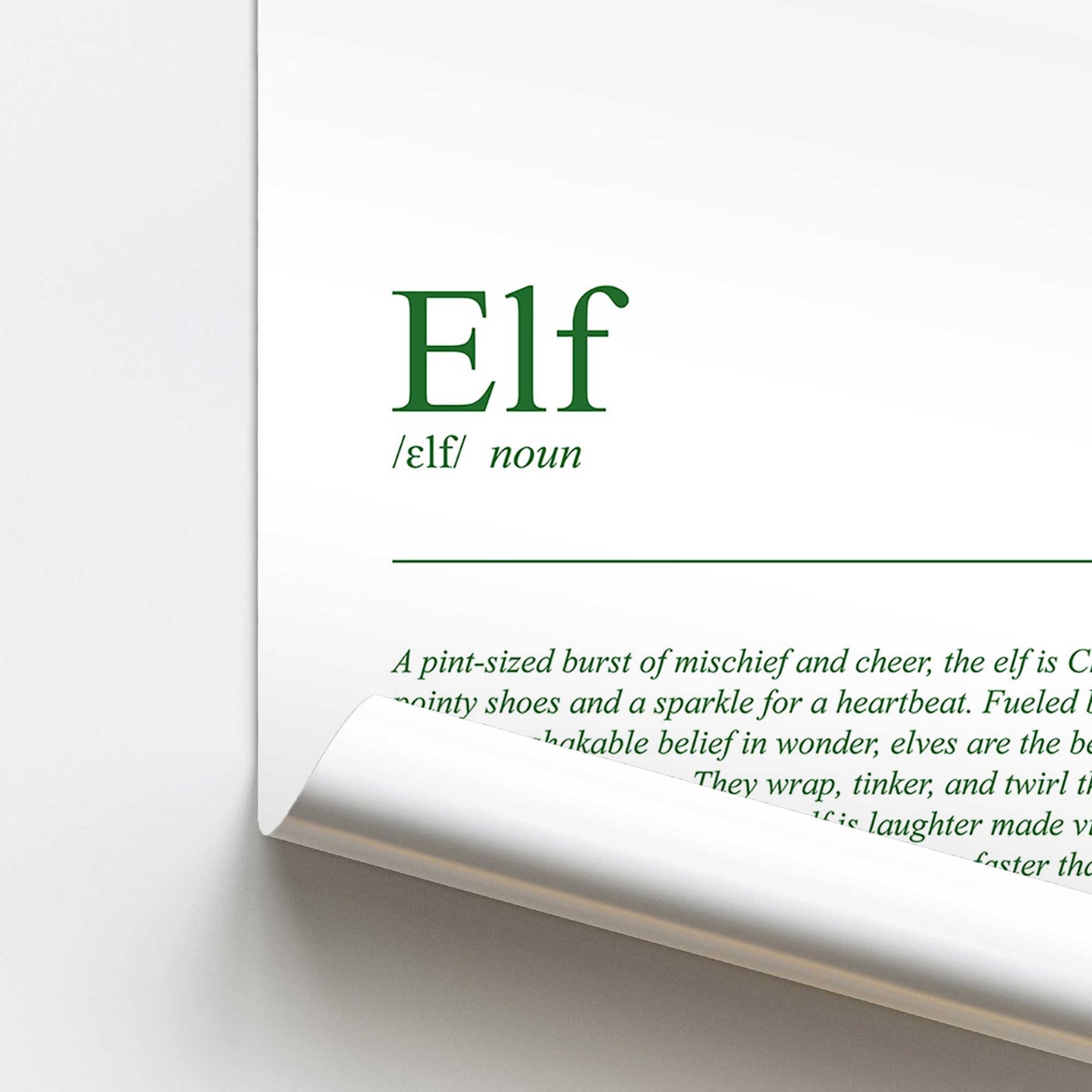 [color:Rolled Print], Picture of close up of art