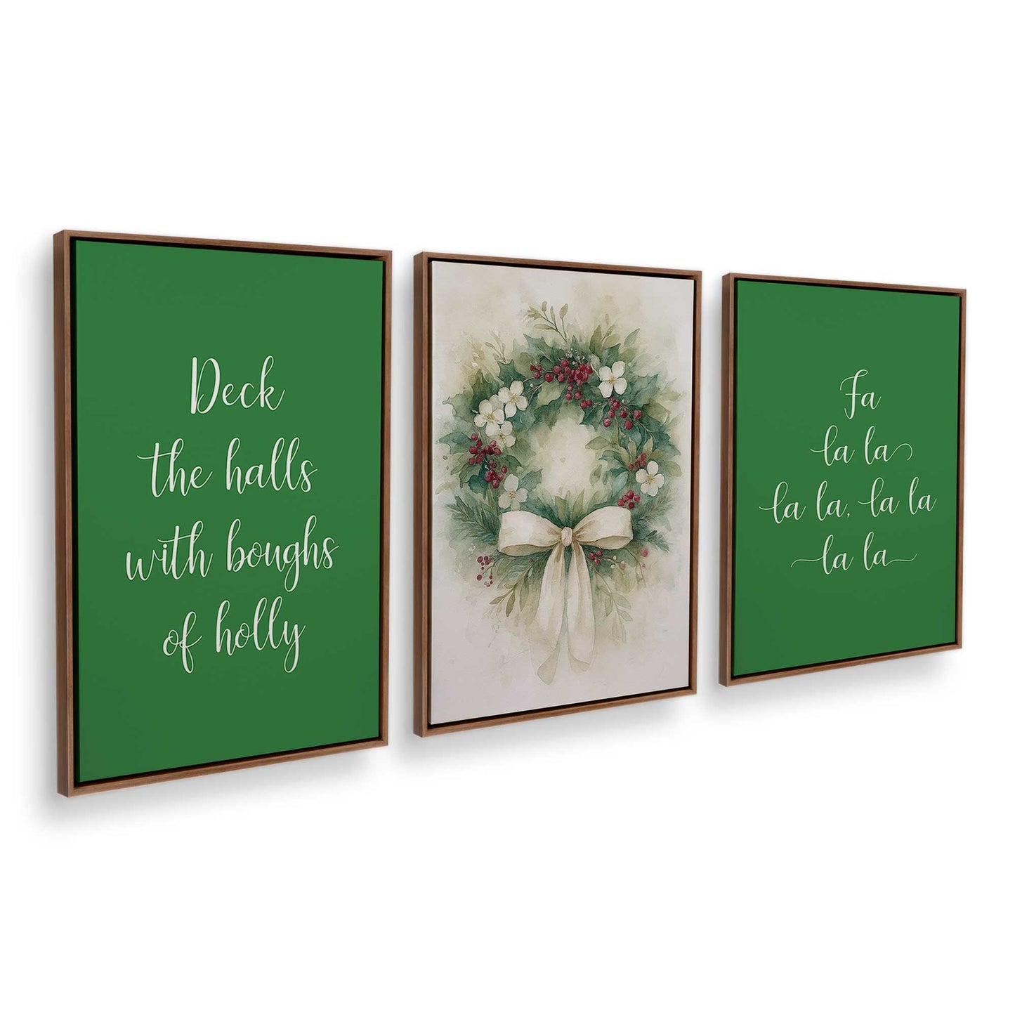 [Color:Walnut], Picture of art in a Walnut frame at an angle