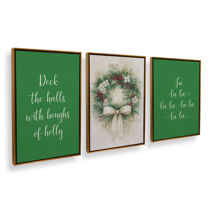 [Color:Polished Gold], Picture of art in a Polished Gold frame at an angle