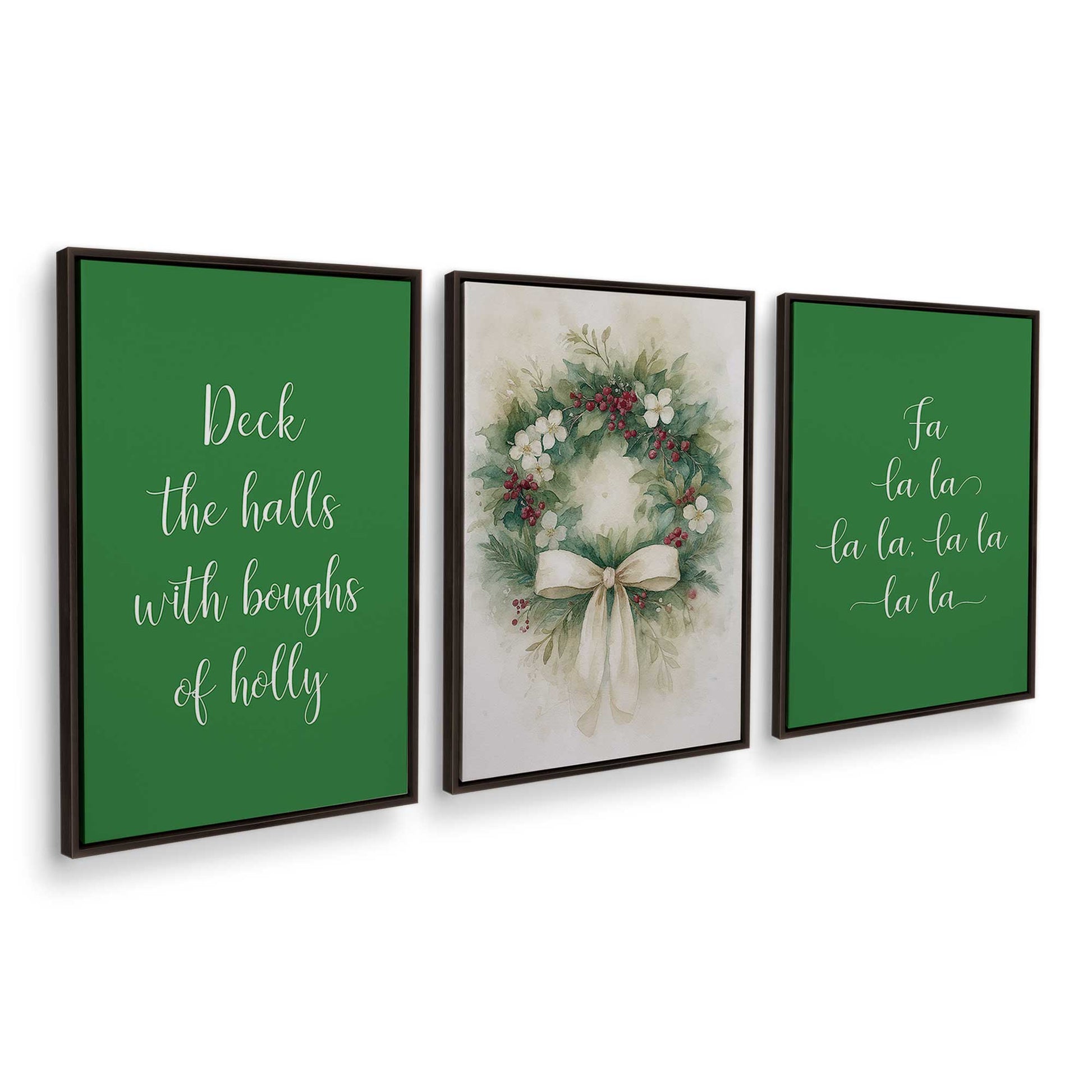 [Color:Espresso], Picture of art in an Espresso frame at an angle