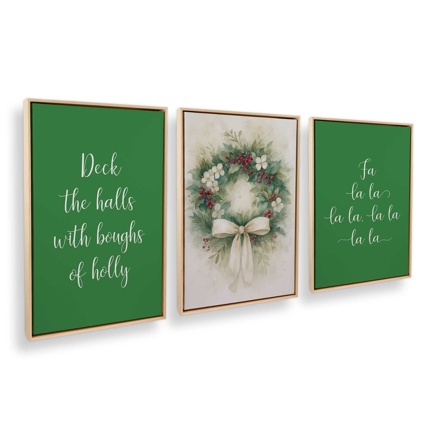 [Color:American Maple], Picture of art in an American Maple frame at an angle