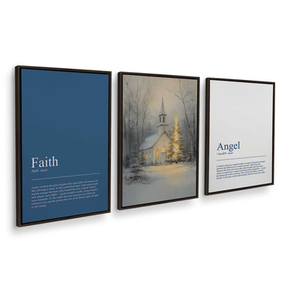 [Color:Espresso], Picture of art in an Espresso frame at an angle