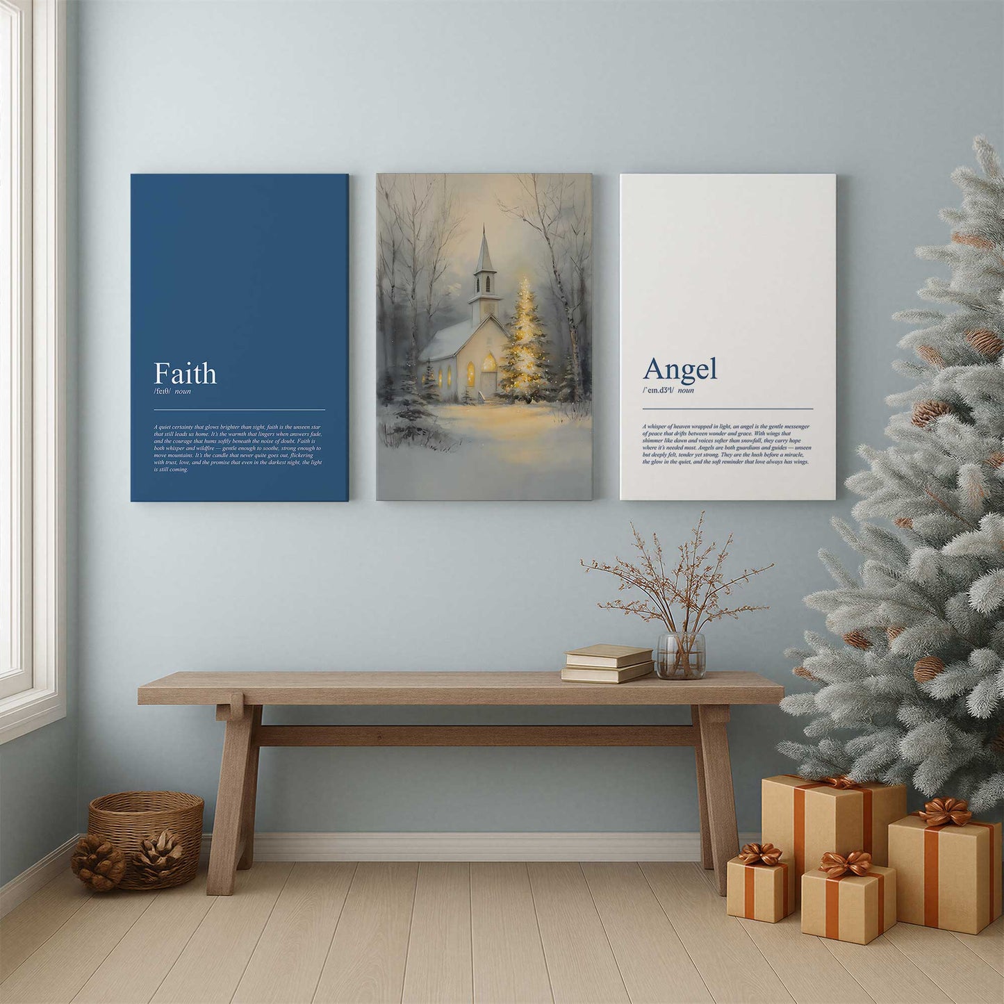 [Color:Opaque White], Picture of art in a White frame