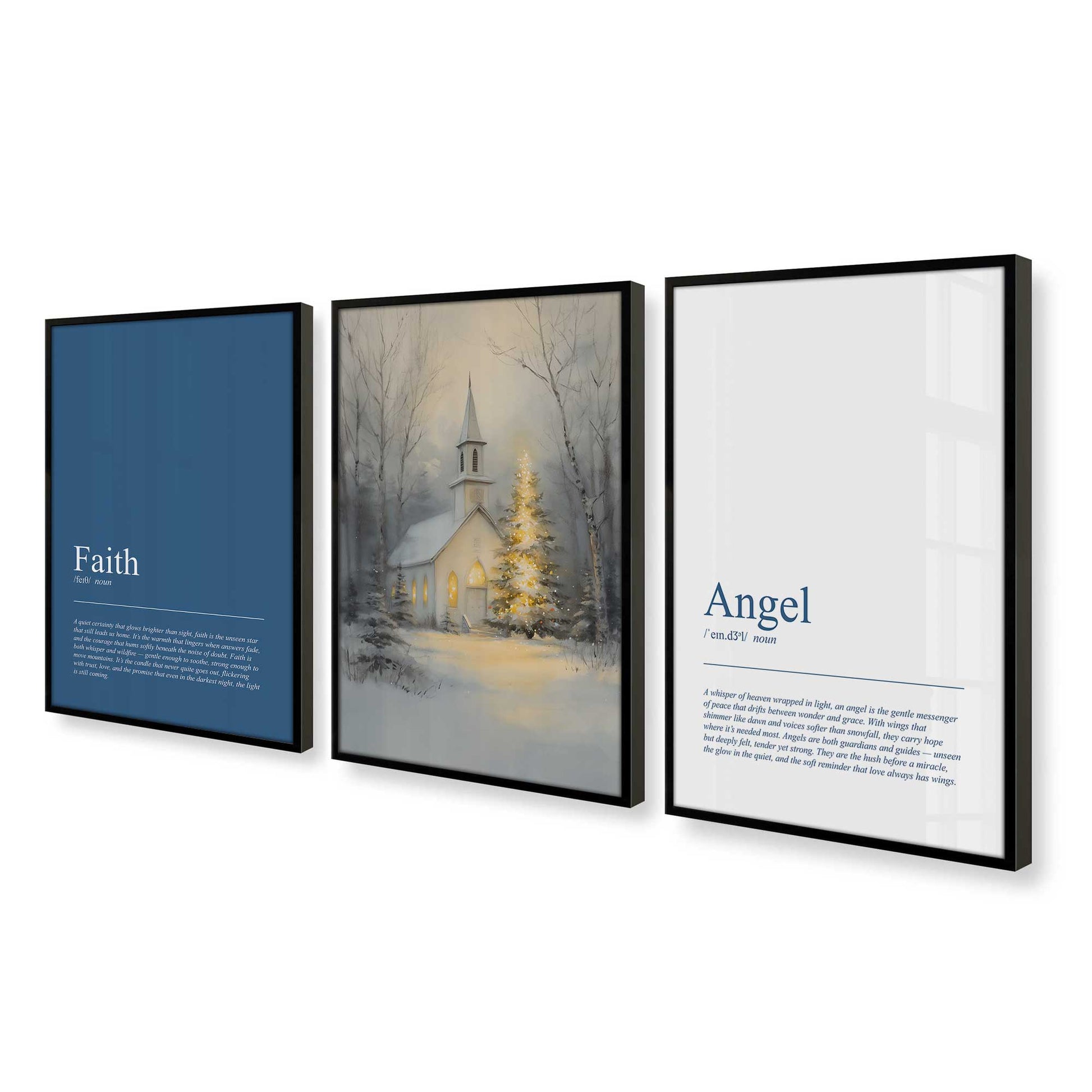 [Color:Satin Black], Picture of art in a Satin Black frame at an angle