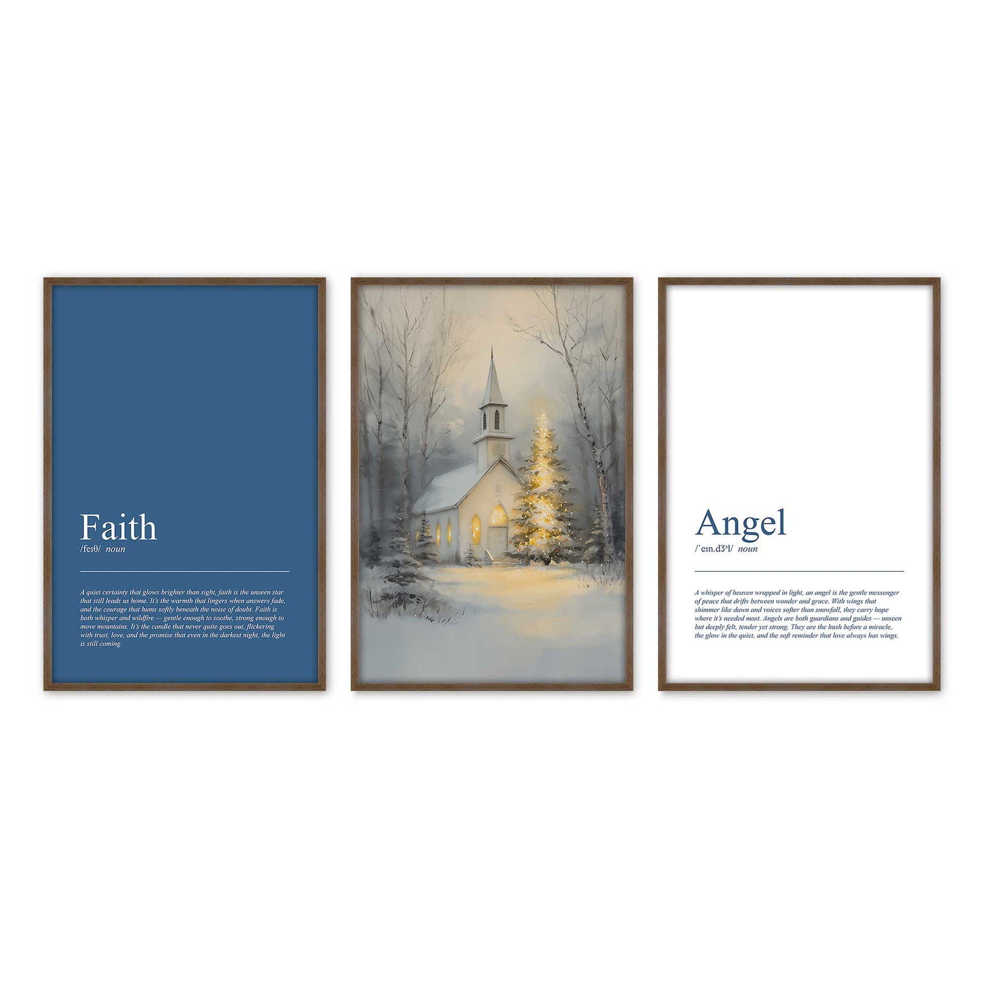 [Color:Walnut], Picture of art in a Walnut frame