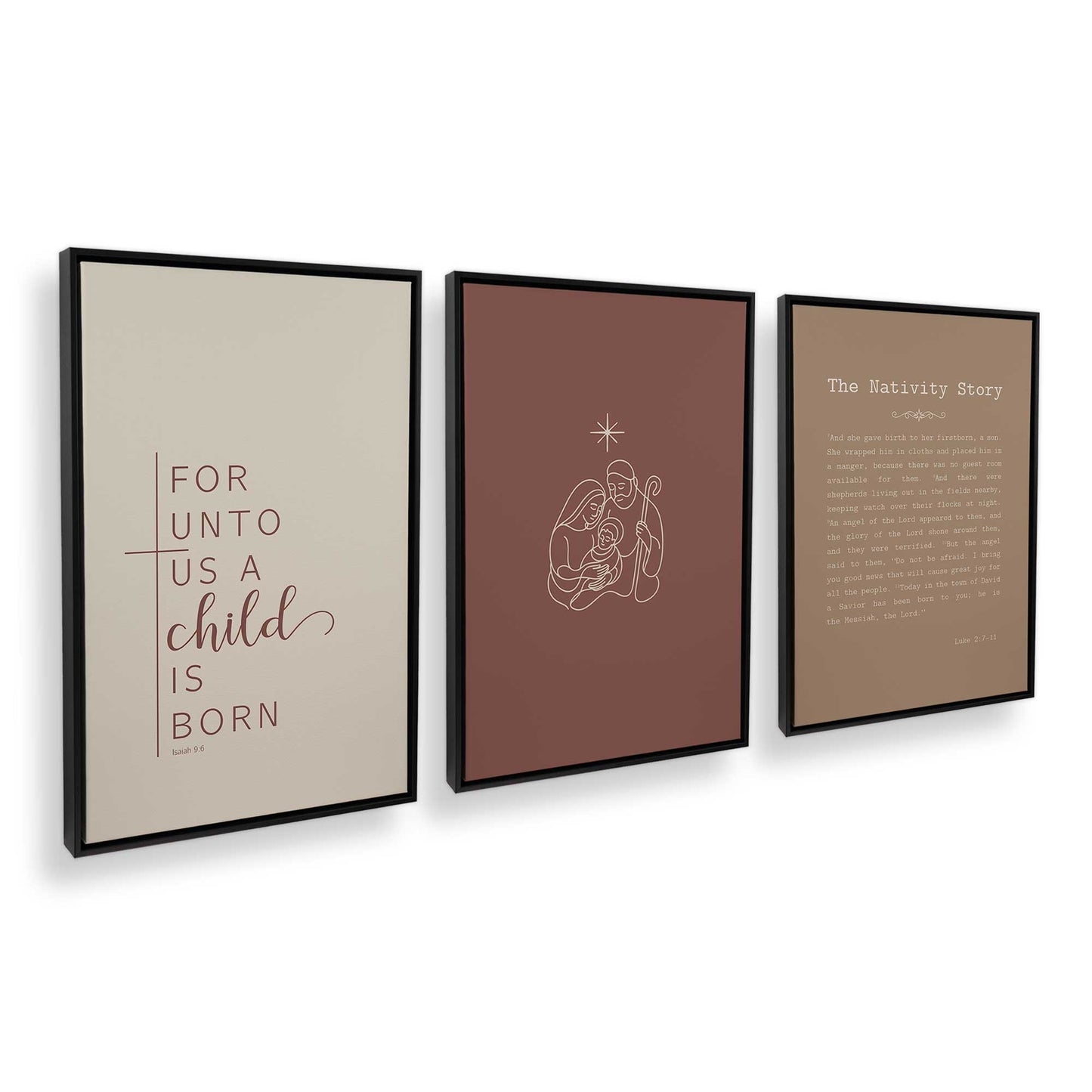 [Color:Satin Black], Picture of art in a Satin Black frame at an angle