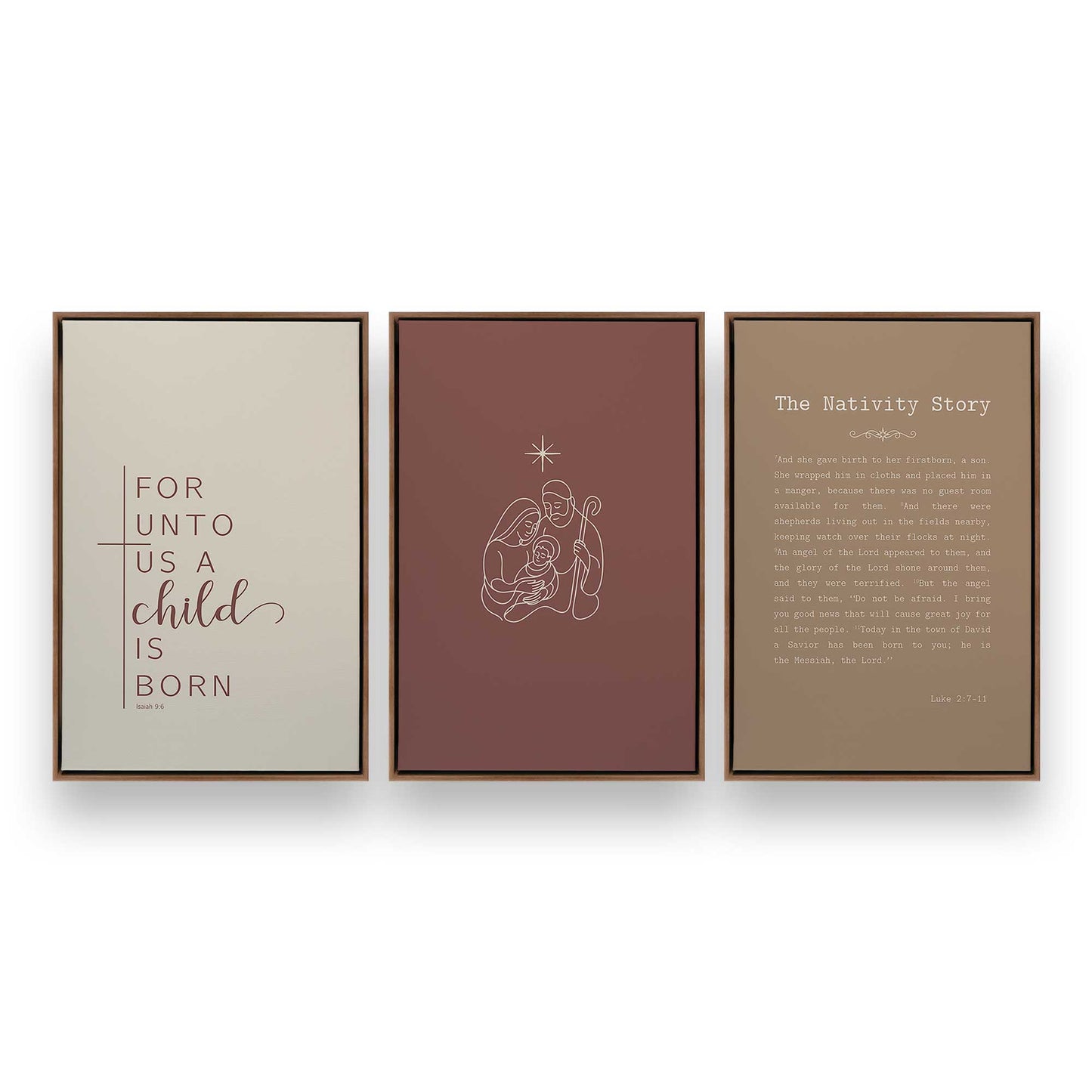 [Color:Walnut], Picture of art in a Walnut frame