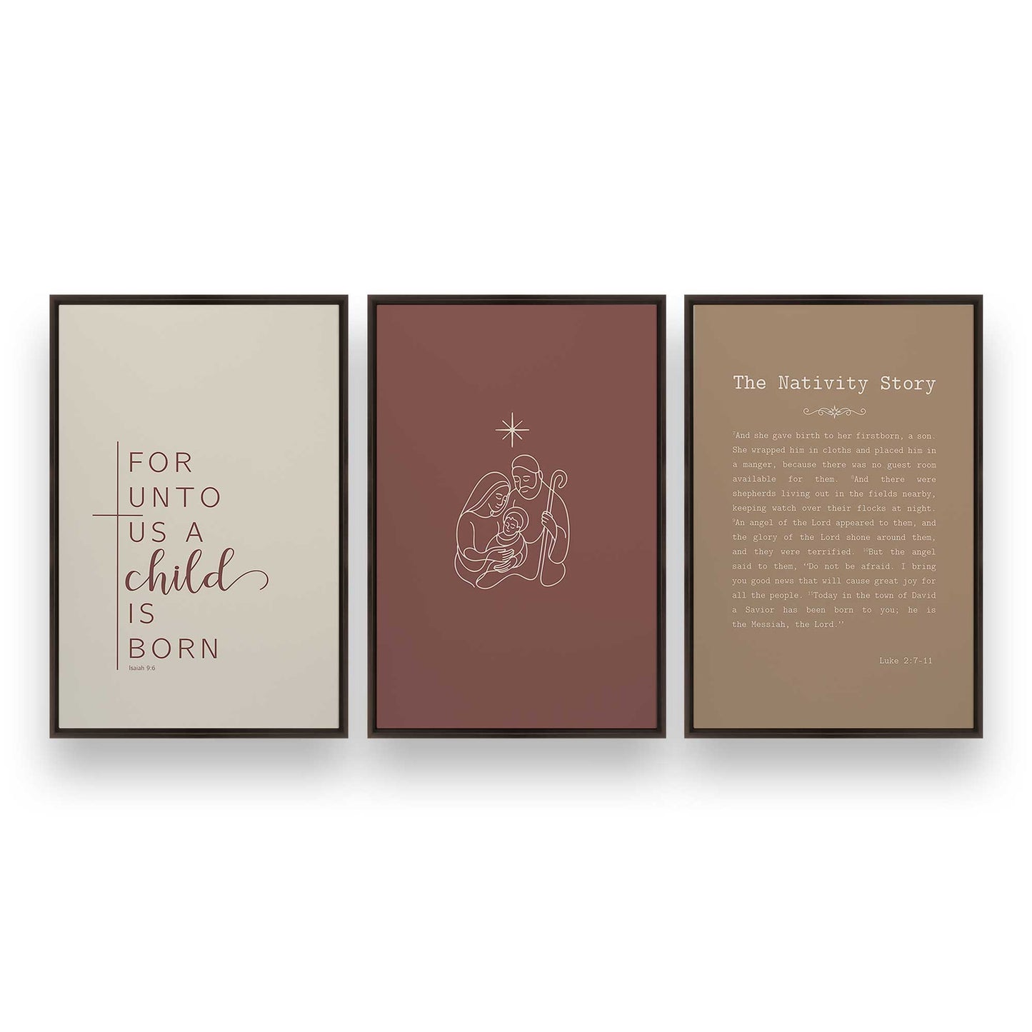 [Color:Espresso], Picture of art in an Espresso frame