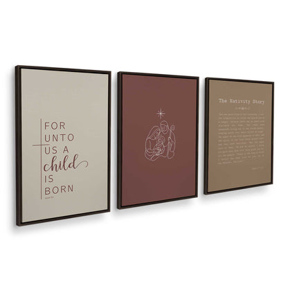 [Color:Espresso], Picture of art in an Espresso frame at an angle