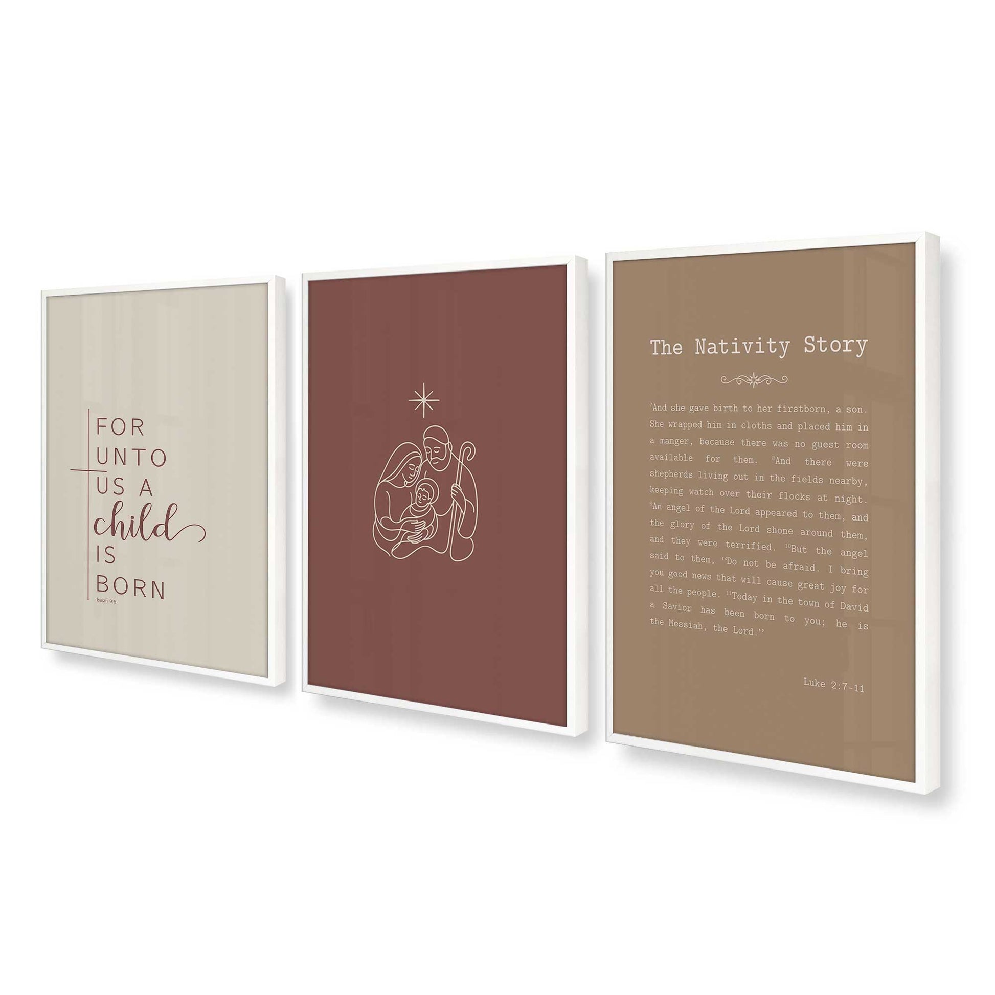 [Color:Opaque White], Picture of art in an Opaque White frame at an angle