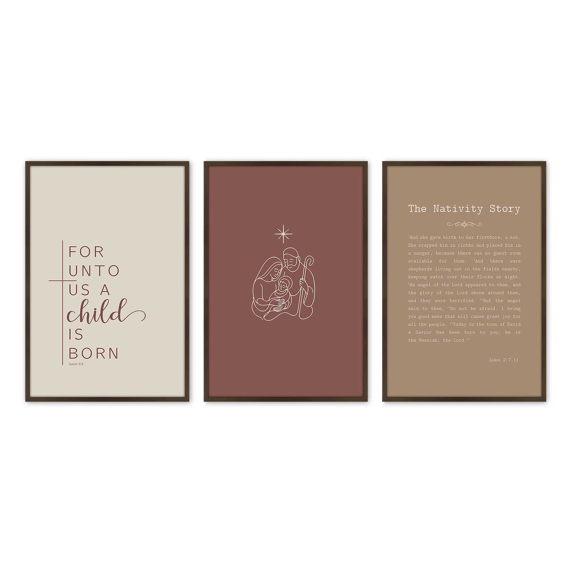 [Color:Belvinder Brown], Picture of art in a Belvinder Brown frame