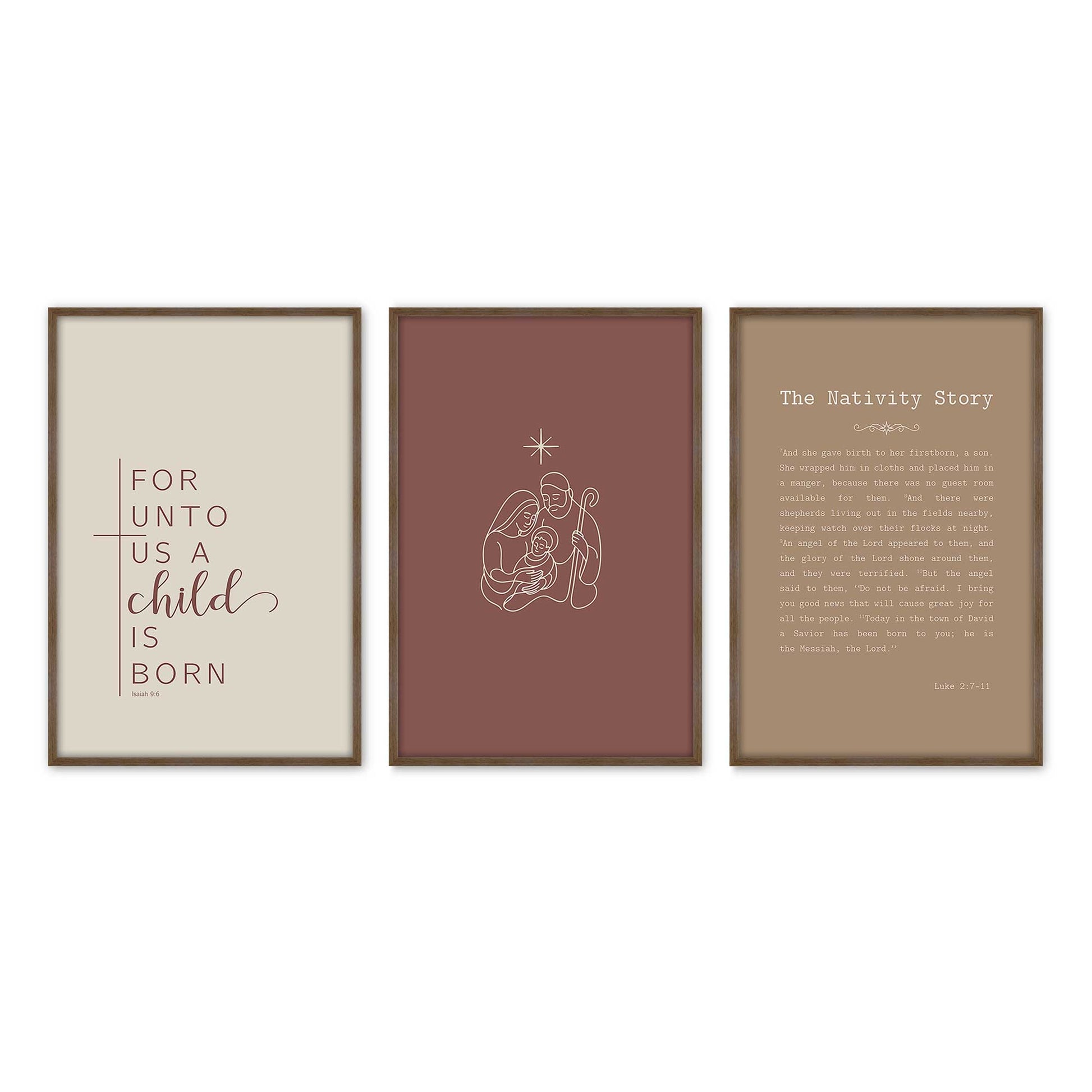 [Color:Walnut], Picture of art in a Walnut frame